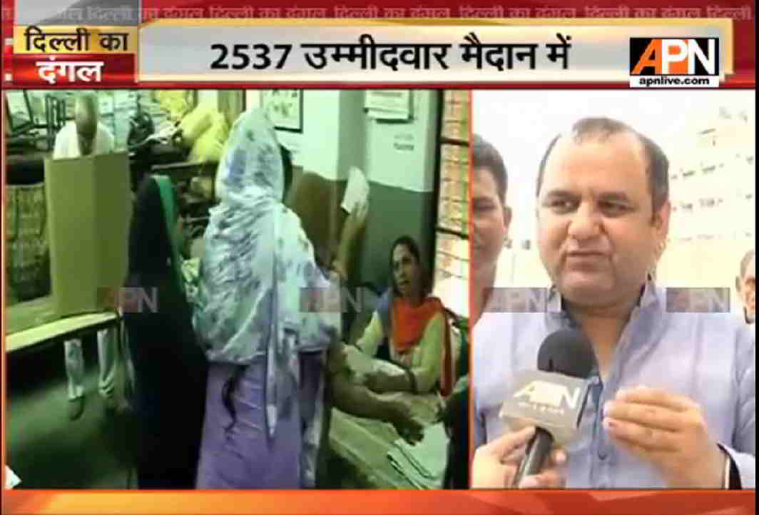 BJP leader Mahesh Giri's interview on polling booth of MCD election