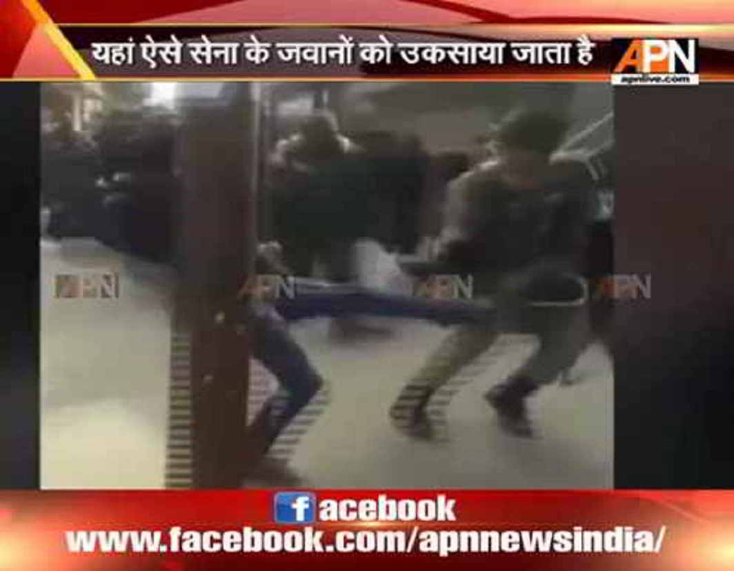 Viral video: CRPF jawan kicked by Kashmiri civilian, walks it off