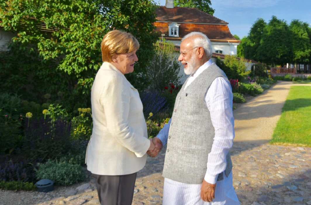 Modi meets Merkel, discussed OBOR, GST and Terrorism