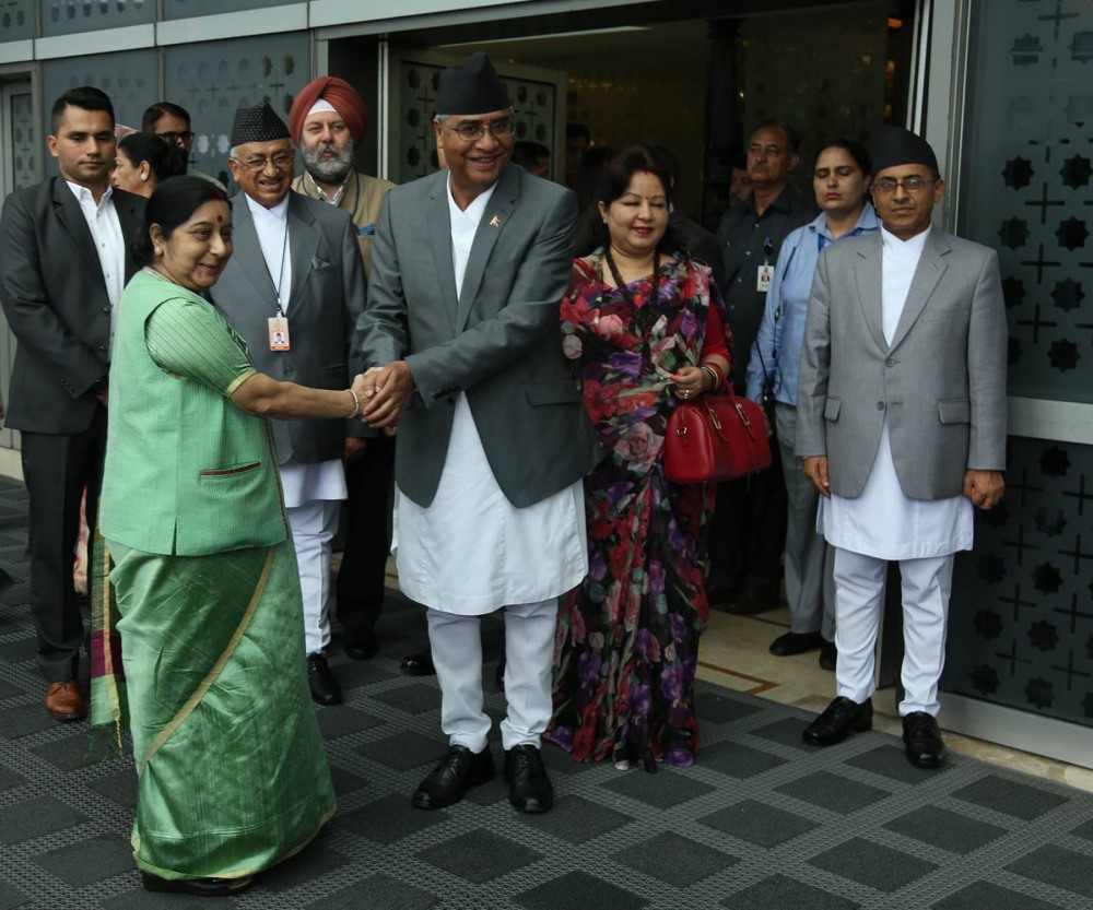 Nepal PM arrives on 5 day visit