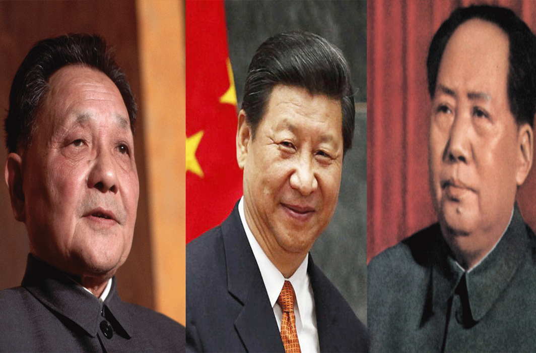 L-R: Deng-xiaoping, Mao, Xi
