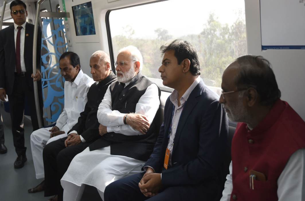 PM Modi inaugurates Hyderabad Metro, meets Ivanka Trump before GES launch