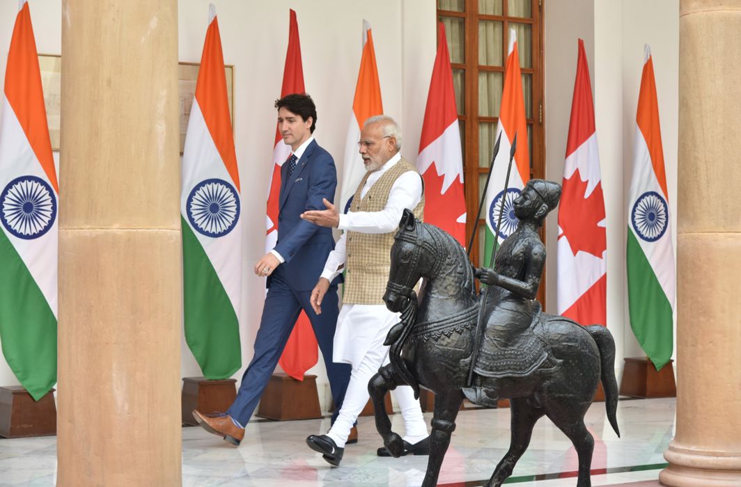 Ceremonial reception to Canadian PM Justin Trudeau on Day 6 of his week-long India tour