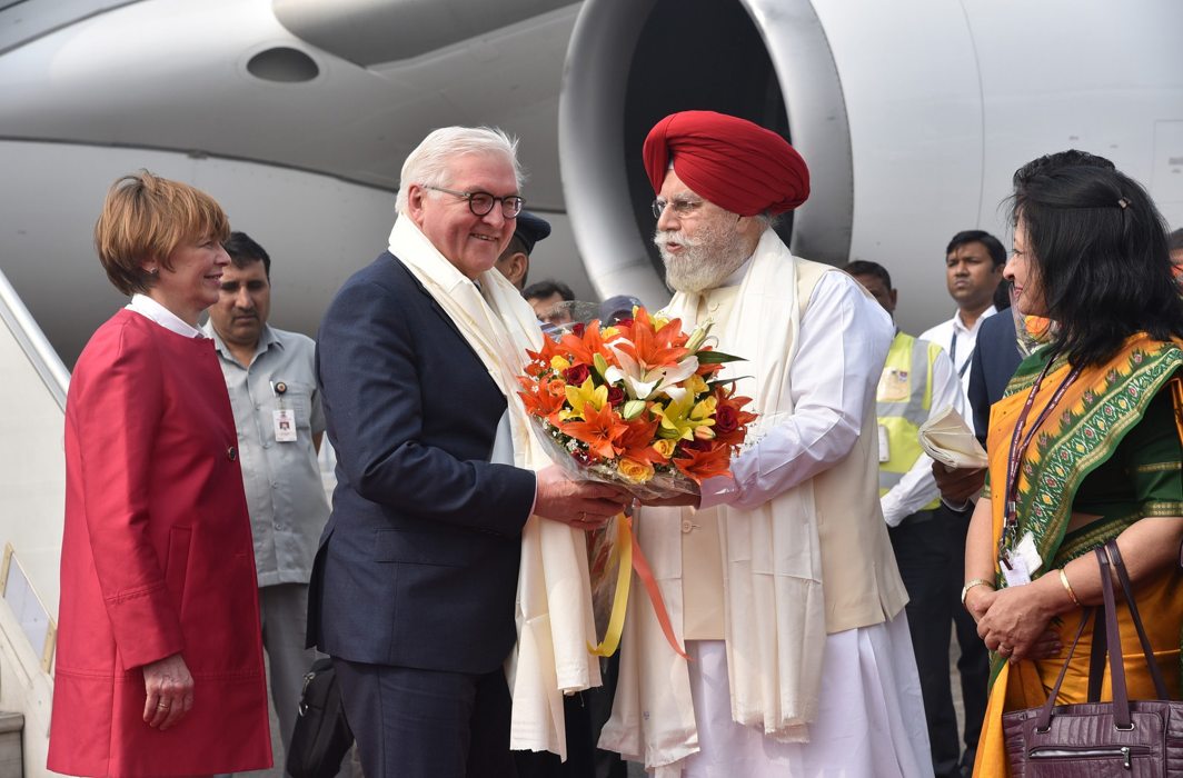 German President arrives on four day India visit