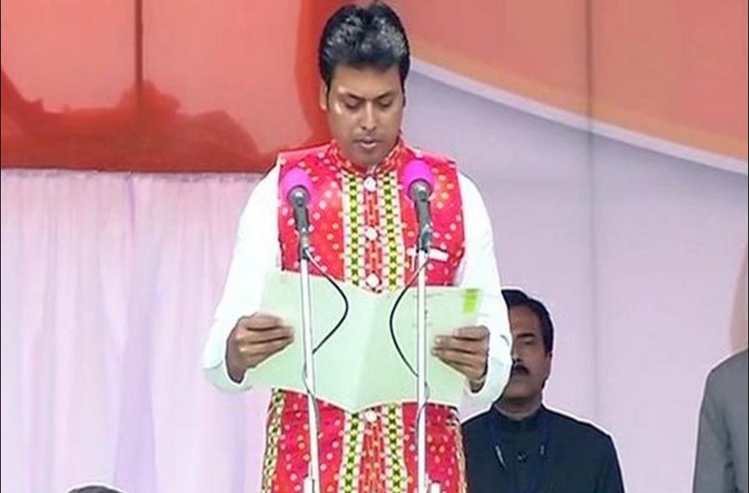 Biplab Deb delivers yet another gem: Buddha walked on foot across India, Tibet, Japan etc