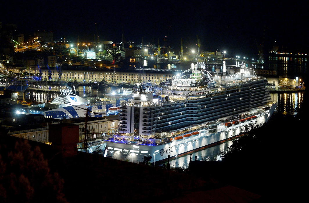 The new ship of the MSC fleet "Seaview" Cruise is seen in the Genoa harbour, Italy, Reuters/UNI