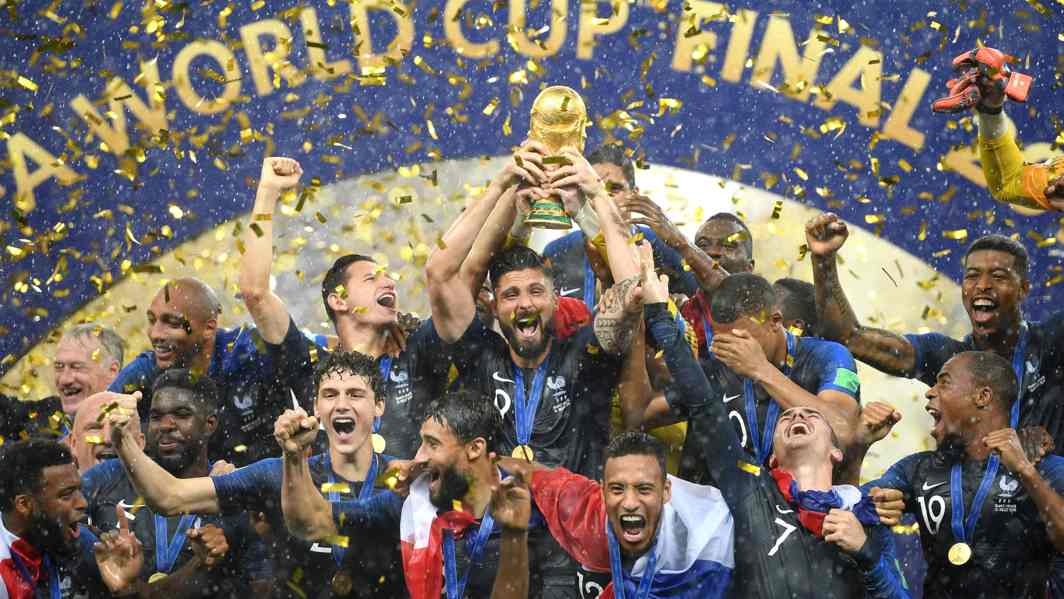 The French team joined Uruguay and Argentina in lifting the Cup twice and became the sixth country after Brazil (5), Germany (4) and Italy (4) to win it multiple times