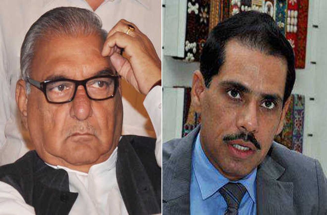 Hooda and Vadra booked in Gugugram land scam case
