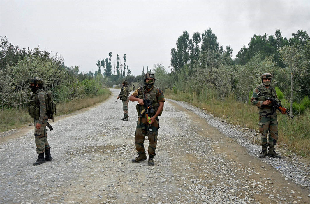 One soldier killed and four militants shot dead in encounter in Kashmir’s Shopian