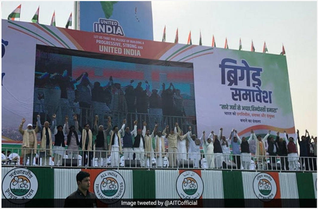 Opposition unites at mega rally to slam Modi govt for destroying institutions, social fabric