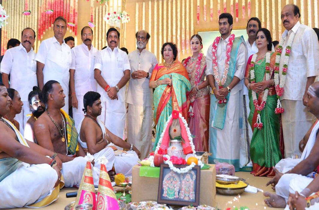 Have a glance at Soundarya Rajinikanth-Vishagan Vanangamudi’s wedding pics