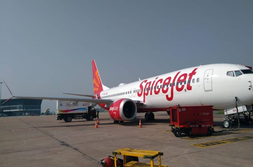 SpiceJet plane Boeing 737-800 collides with electric pole during pushback at Delhi airport