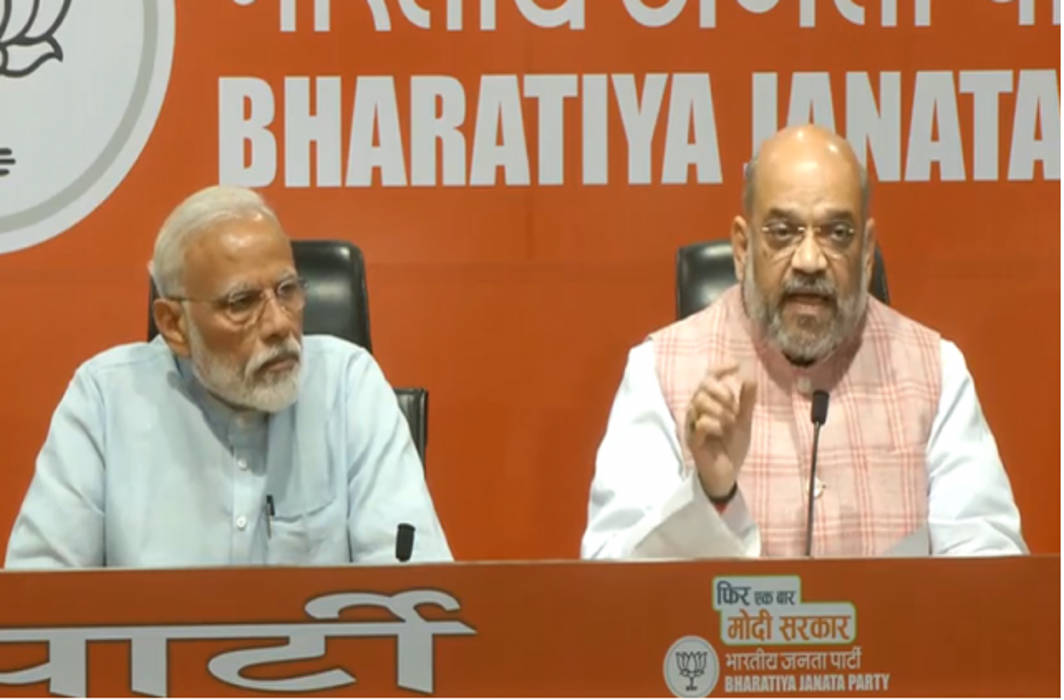 PM Modi addresses his first press conference, leaves questions for BJP chief Amit Shah