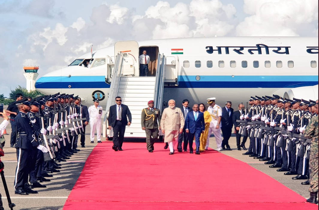PM Modi arrives in Maldives, to go to Sri Lanks tomorrow in ‘Neighbourhood First’ approach