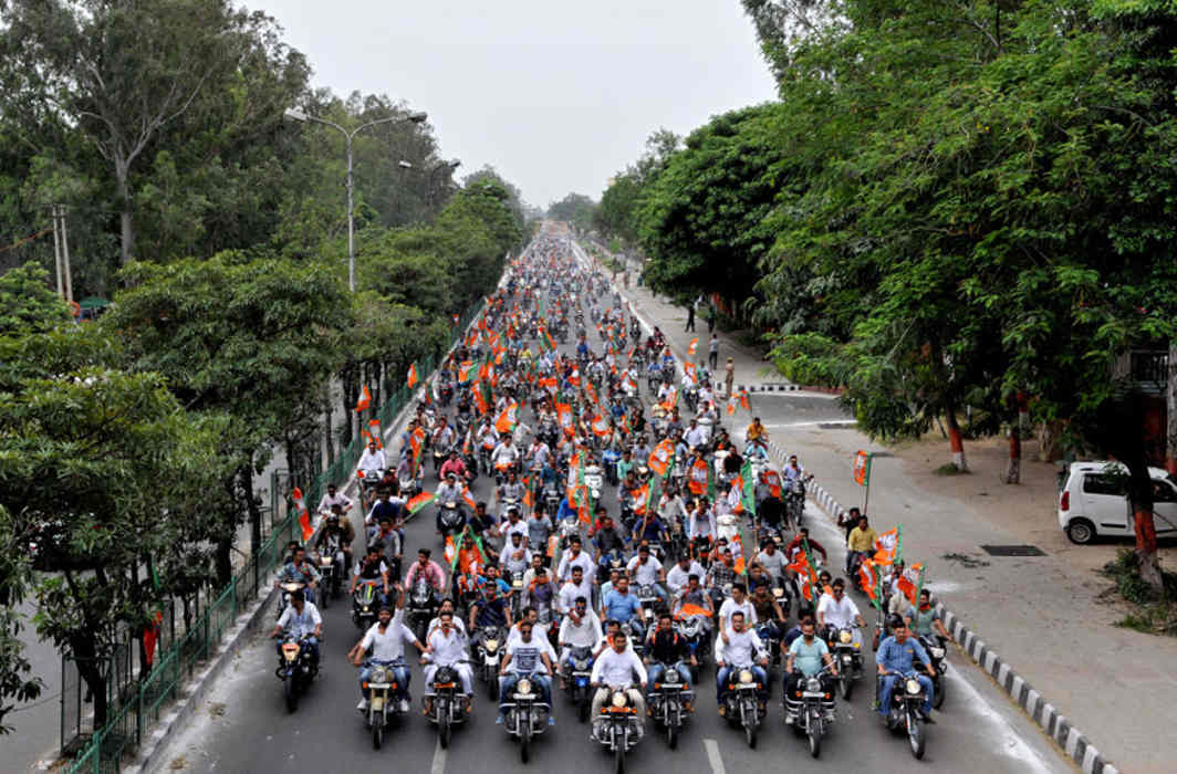 Bike rally flagged off from Delhi for Vadnagar for PM Modi’s 69th Birthday Celebration