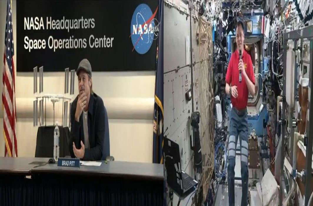 Brad Pitt dials NASA astronaut and enquires about Chandrayaan 2