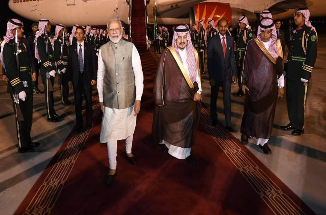 PM Narendra Modi with Saudi King Salman bin Abdulaziz