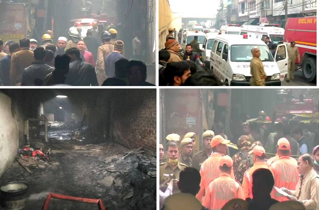 fire at Delhi's Anaj Mandi