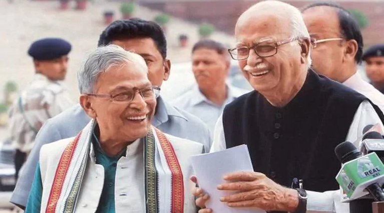 Murli Manohar Joshi with Lal Krishna Advani