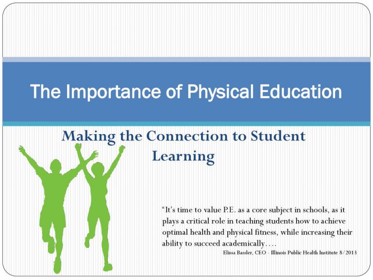 conclusion for importance of physical education