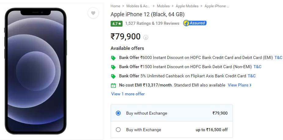 Flipkart Apple Days Sale Discount On Iphone 12 Mini Iphone 11 And Iphone Se And Any More