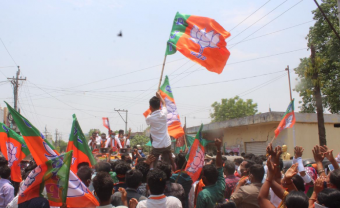 BJP holds mega rally in Telangana