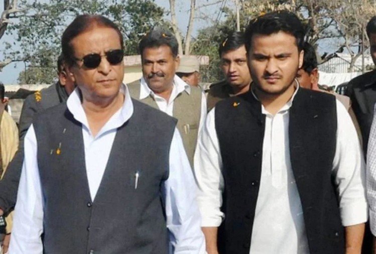 azam khan with son abdullah khan