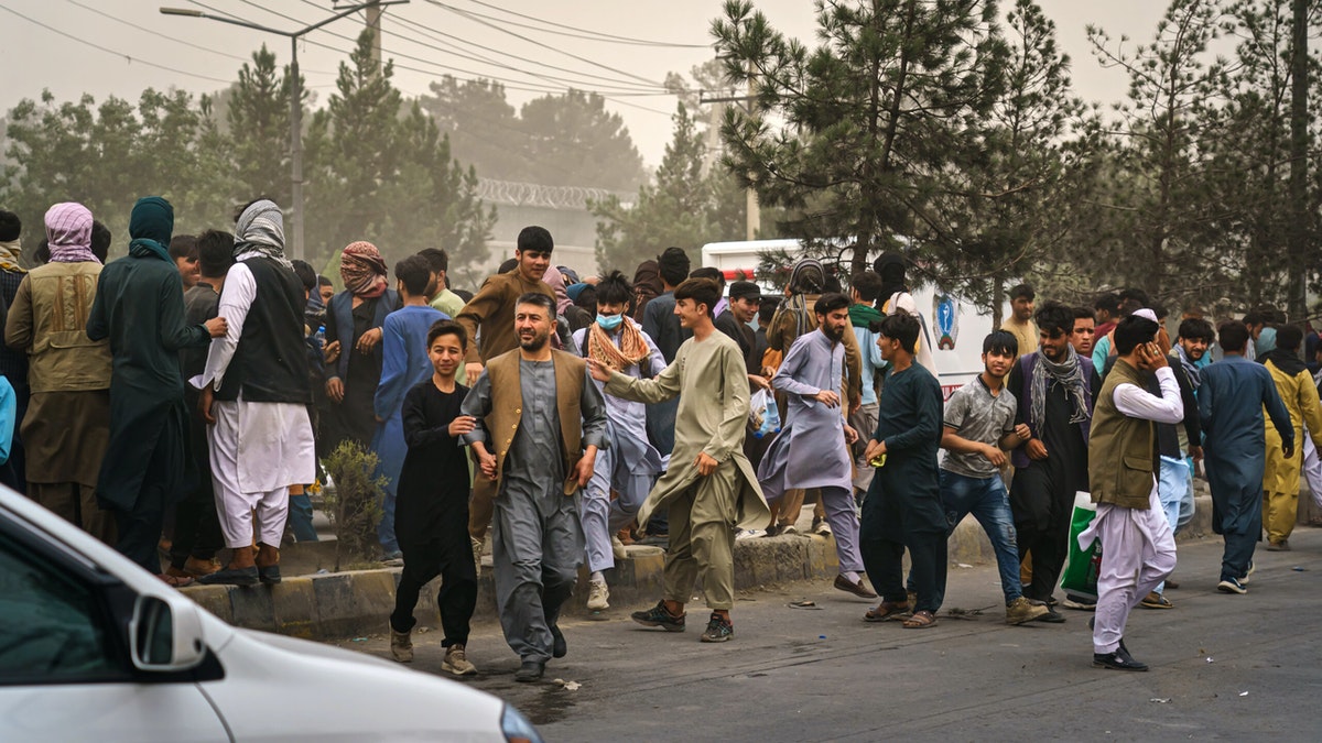 Taliban fighters on Thursday opened fire at the protestors