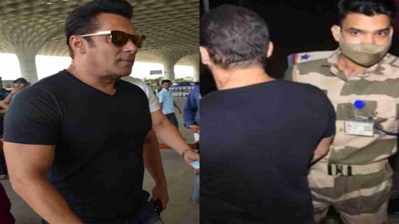 Salman Khan at Mumbai Airport
