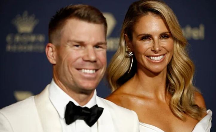 David Warner and his wife Candice taunts