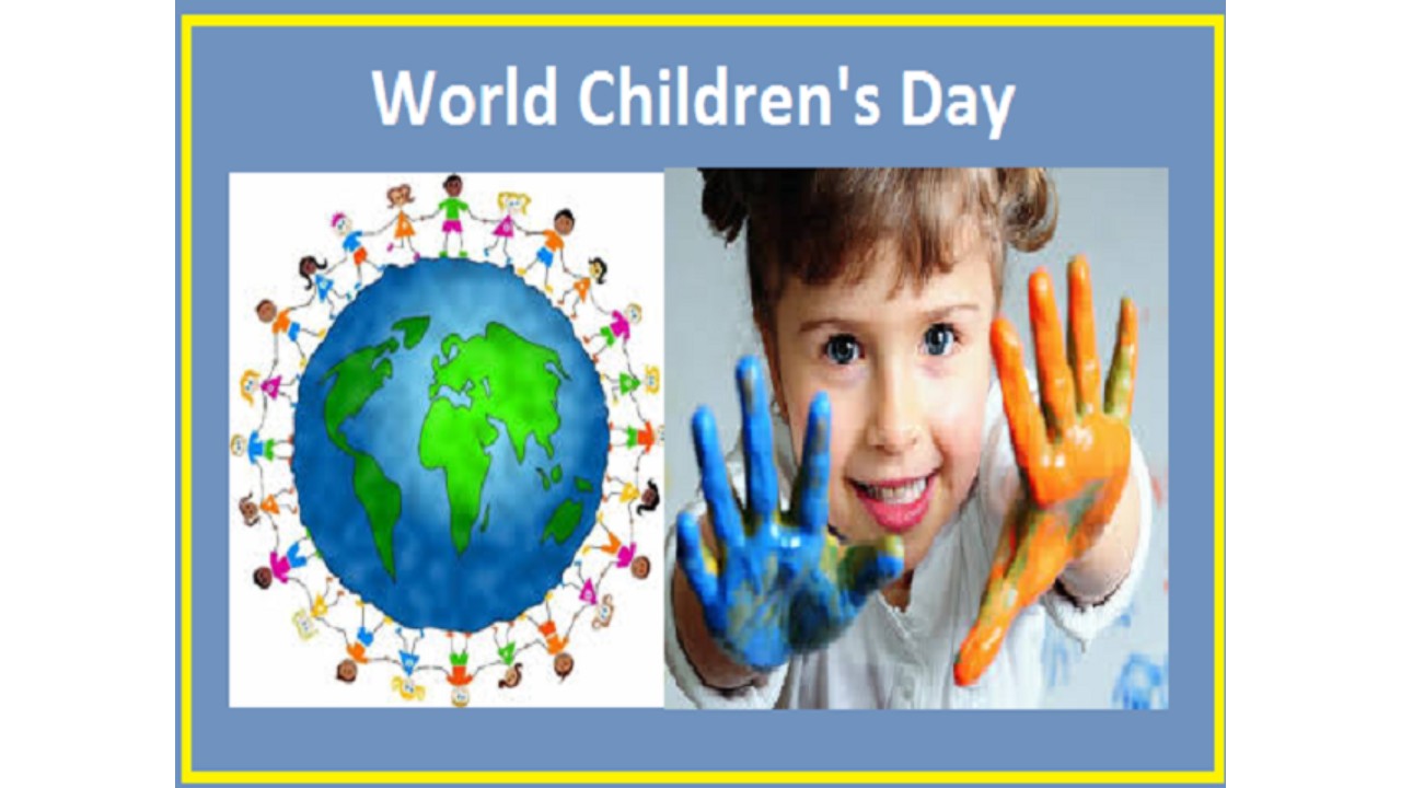 World children s day. 20th Nov children World Day.