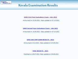 Kerala Plus One Result 2021