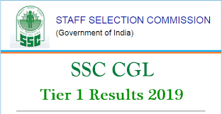 SSC CGL Tier 1 2020 result