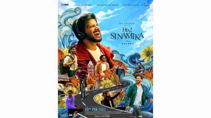 Hey Sinamika first poster out: Dulquer Salmaan, Kajal Aggarwal, Aditi