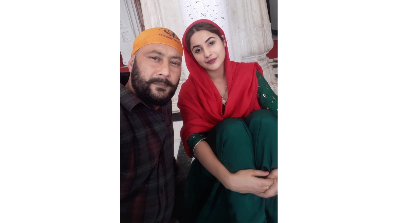 shehnaaz gill and her father santokh singh