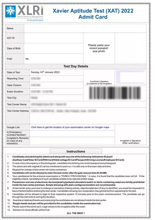 XAT Exam 2022, check how to download admit card, marking scheme
