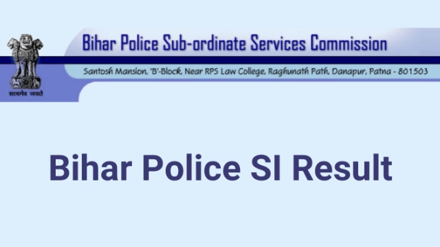 BPSSC Bihar Police SI