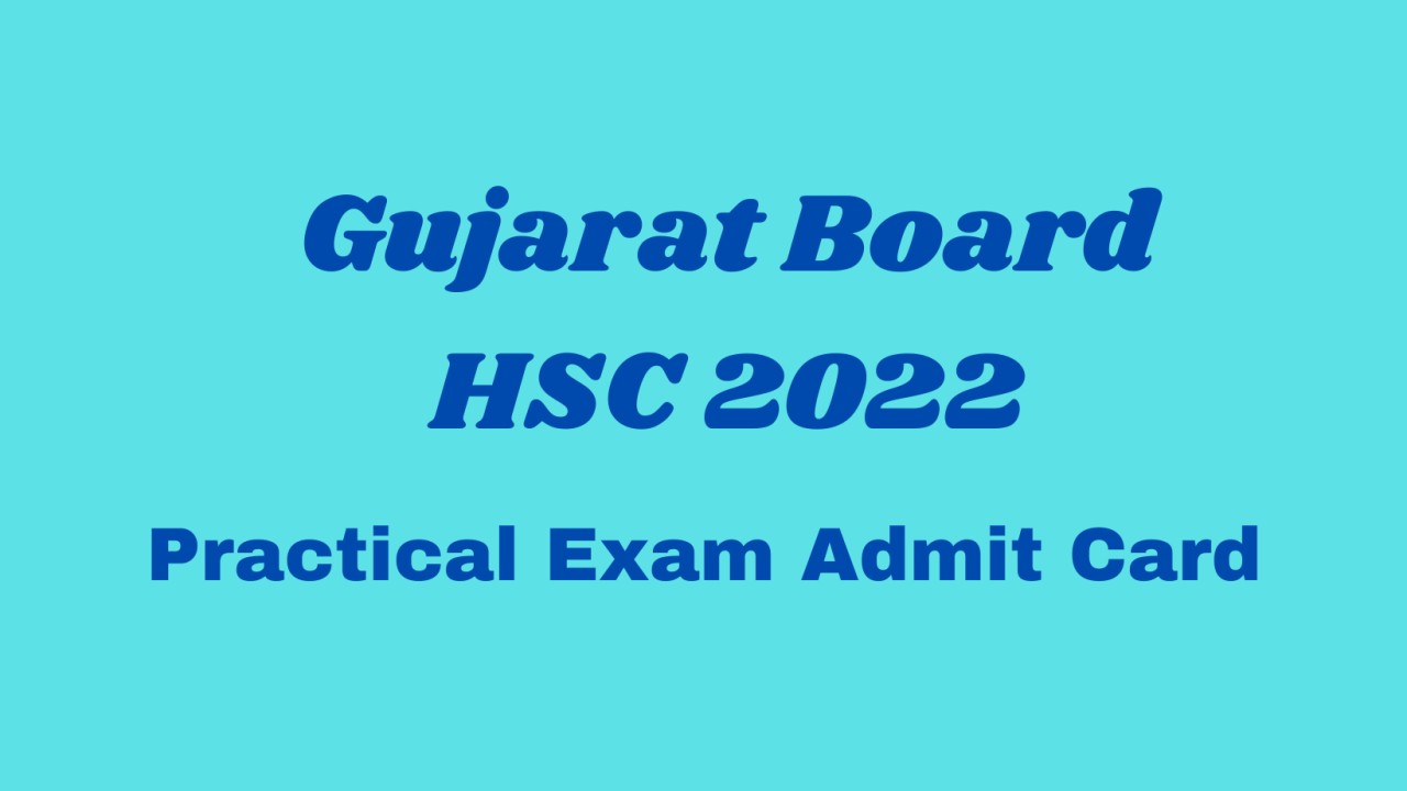 GSEB releases class 12 practical exam hall ticket