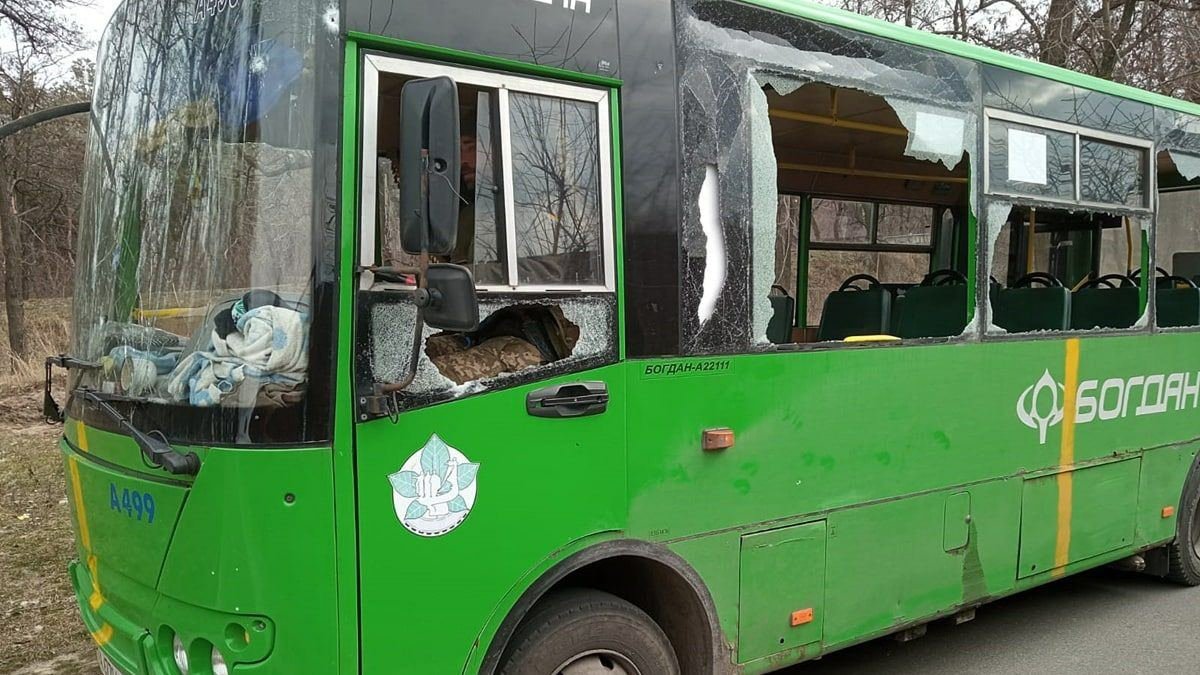 Russia attacks evacuation bus