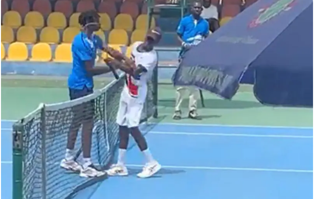 Tennis player Kouame slapped his opponent Raphael Nii Ankrah