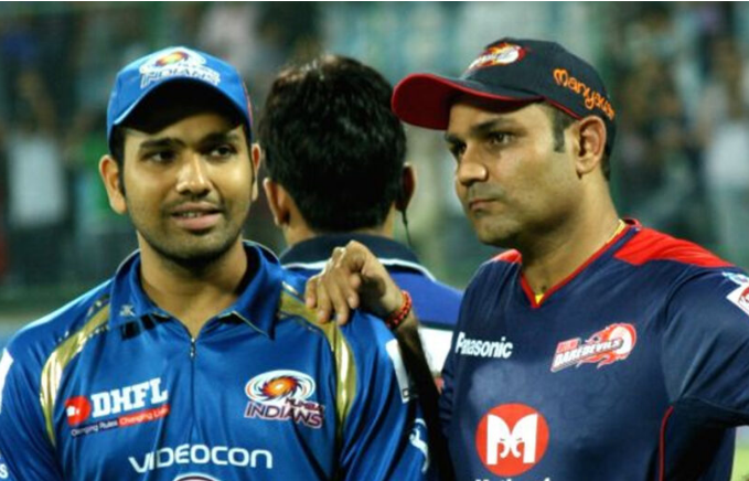 Virender Sehwag and Rohit Sharma
