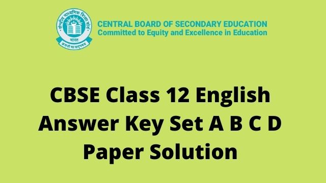 CBSE Class 10th English Term 2 Exam 2022