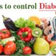 Tips to control Diabetes