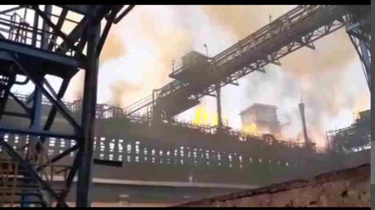fire at Tata Steel's plant in Jamshedpur