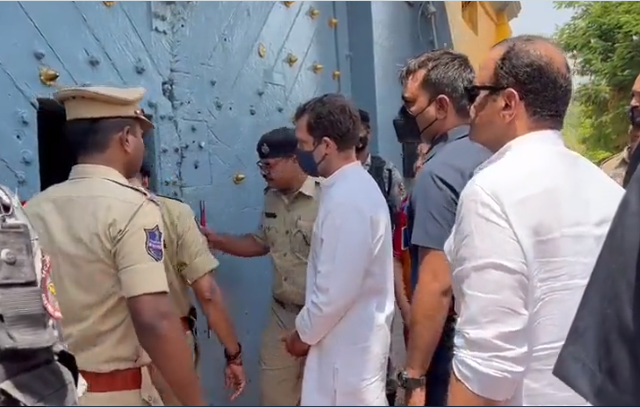Rahul Gandhi visits Chanchalguda central jail