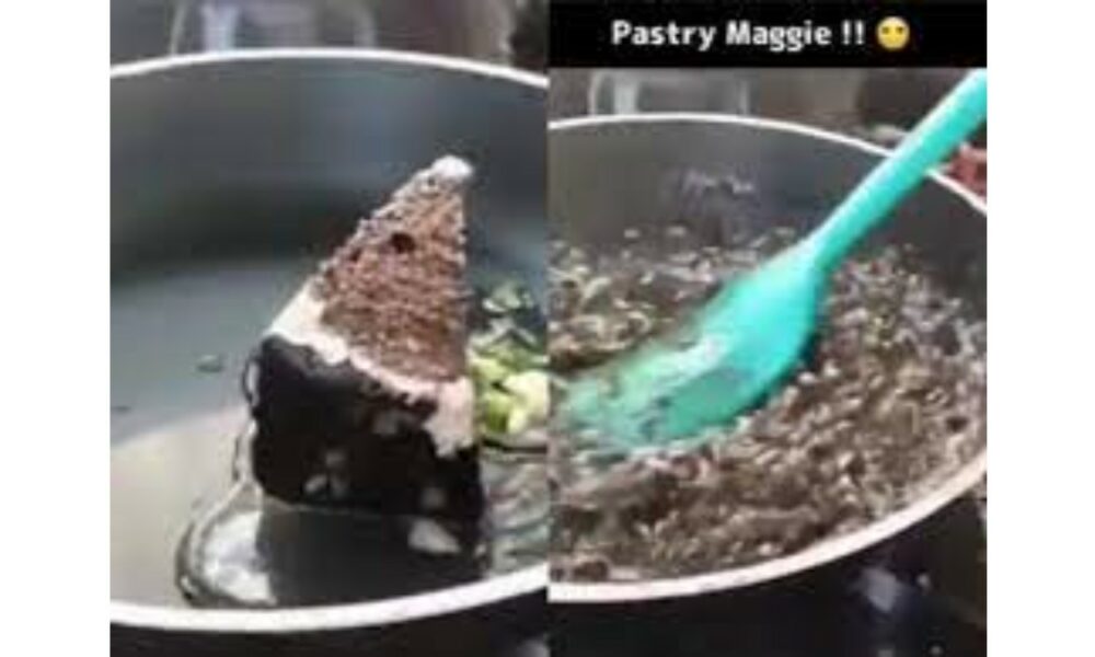 Pastry Maggi: Bizarre maggi combinations get a new addition, people ask inko khata kaun hai | WATCH