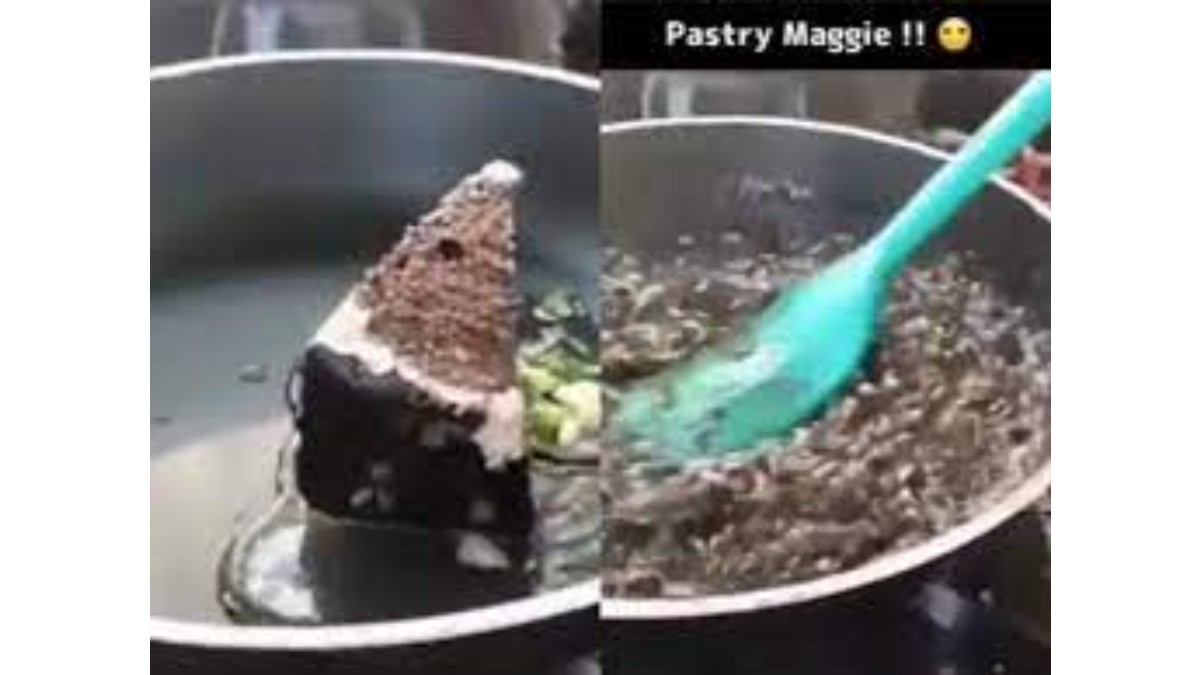 Pastry Maggi: Bizarre maggi combinations get a new addition, people ask inko khata kaun hai | WATCH