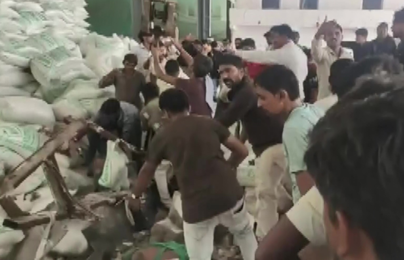 wall collapses at salt factory in Gujarat's Morbi