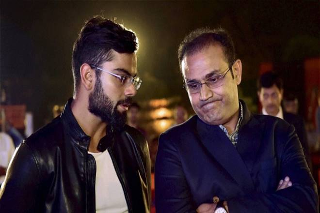 Virat Kohli and Virender Sehwag