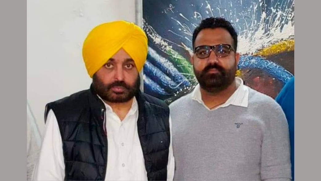 Goldy Brar with Punjab Chief Minister